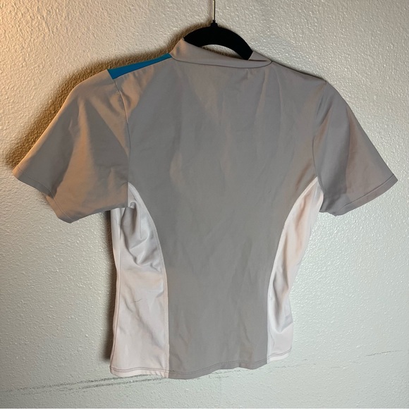 Vintage luella for target RARE athletic biker spandex zip up work out top - Picture 2 of 4